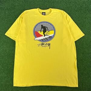 Retro Stüssy Surfman Dot Graphic Tshirt Size XL